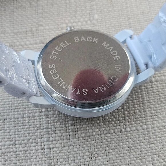 Disney Stitch Girl Wristwatch White Plastic Band Analog Quartz Wrist Watch NWT - Picture 10 of 10